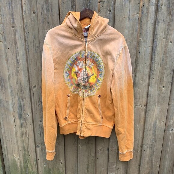Vintage True Religion Big Logo Sweatshirt XL 'Buddha Sunburst' - Picture 1 of 9